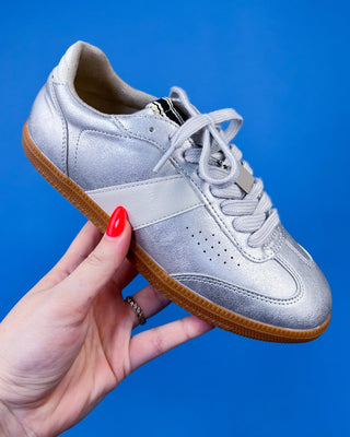 The Sasha Silver Classic Sneaker - All About You