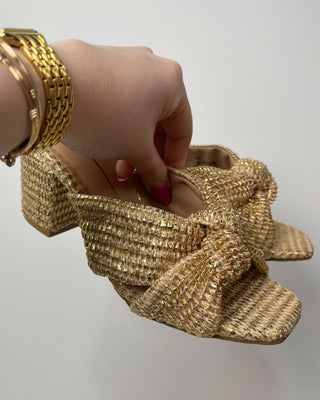 The Stephanie Gold Raffia Heel - All About You Boutique & Gifts
