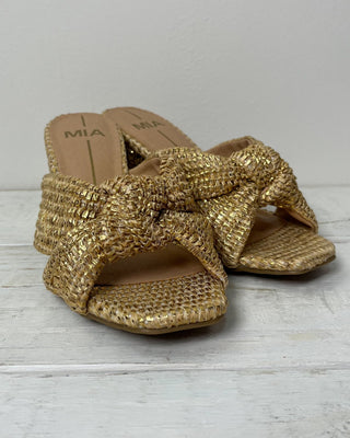 The Stephanie Gold Raffia Heel - All About You Boutique & Gifts