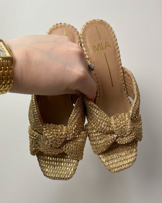 The Stephanie Gold Raffia Heel - All About You Boutique & Gifts