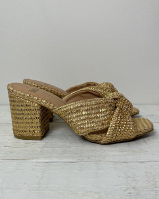 The Stephanie Gold Raffia Heel - All About You Boutique & Gifts