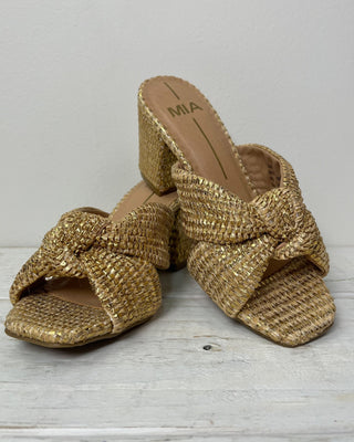 The Stephanie Gold Raffia Heel - All About You Boutique & Gifts