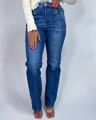 The Susie HR Straight Patch Pocket Jeans - All About You