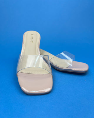 The Tabatha Clear Strap Sandal Heels - All About You