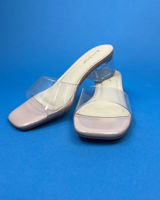 The Tabatha Clear Strap Sandal Heels - All About You