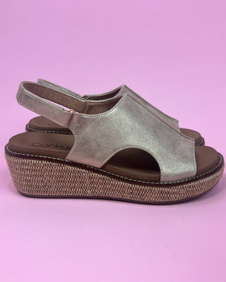 The Taylor Washed Gold Woven Wedge - All About You Boutique & Gifts