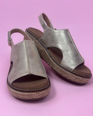 The Taylor Washed Gold Woven Wedge - All About You Boutique & Gifts