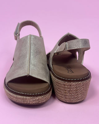The Taylor Washed Gold Woven Wedge - All About You Boutique & Gifts