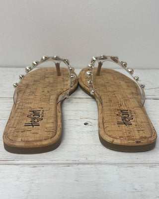 The Valerie Pearl Studded Clear Strap Sandal - All About You Boutique & Gifts