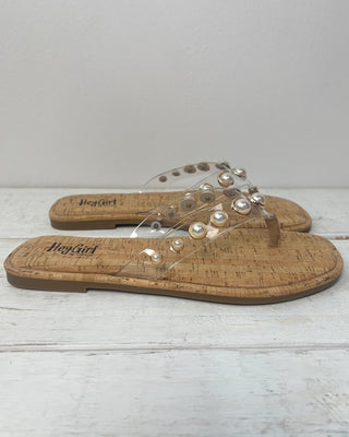 The Valerie Pearl Studded Clear Strap Sandal - All About You Boutique & Gifts