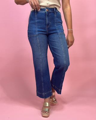 The Vivian HR Crop Straight Leg Jeans - All About You Boutique & Gifts