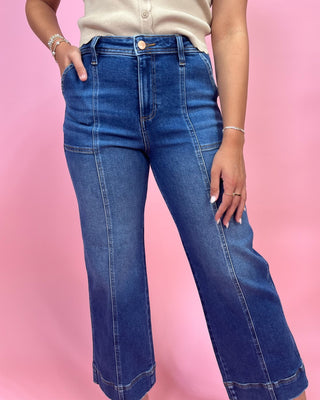 The Vivian HR Crop Straight Leg Jeans - All About You