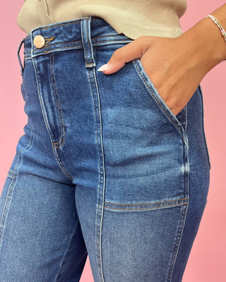 The Vivian HR Crop Straight Leg Jeans - All About You Boutique & Gifts