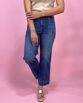 The Vivian HR Crop Straight Leg Jeans - All About You