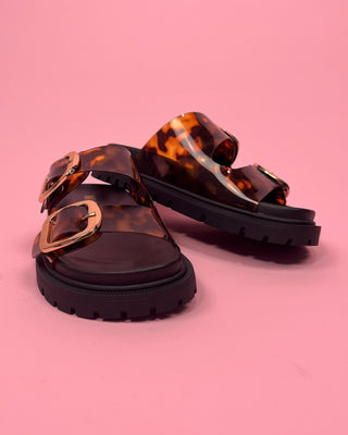 The Zoey Tortoise Sandal - All About You