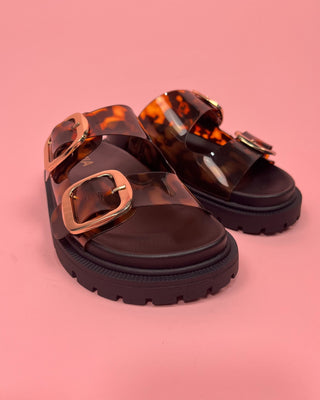 The Zoey Tortoise Sandal - All About You