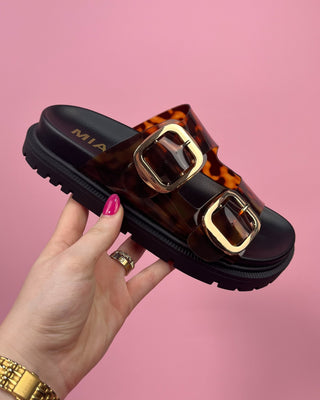 The Zoey Tortoise Sandal - All About You