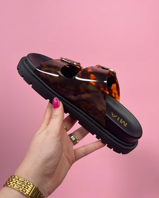 The Zoey Tortoise Sandal - All About You
