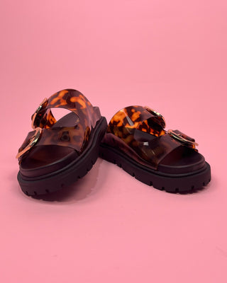 The Zoey Tortoise Sandal - All About You