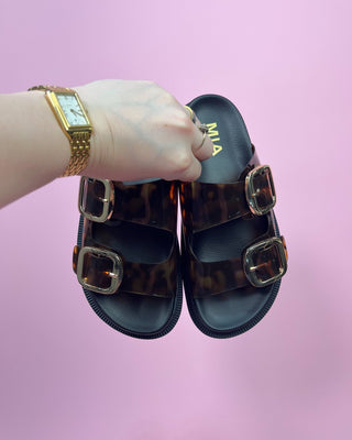 The Zoey Tortoise Sandal - All About You