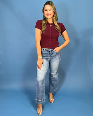 Timeless Essential Scalloped Knit Top *More Colors* - All About You