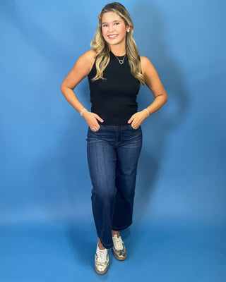 Timeless Harper Black Sleeveless Knit Top - All About You