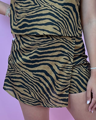 Untamed Babe Tiger Stripe Skort Set - All About You Boutique & Gifts