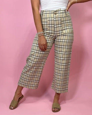 Uptown Girl Plaid Straight Leg Pants - All About You Boutique & Gifts