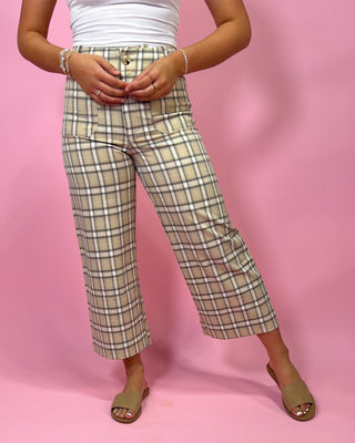 Uptown Girl Plaid Straight Leg Pants - All About You Boutique & Gifts