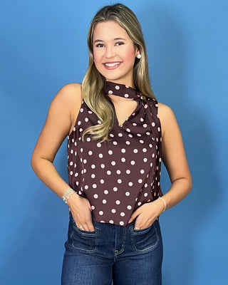 Vintage Charm Polka Dot Top - All About You