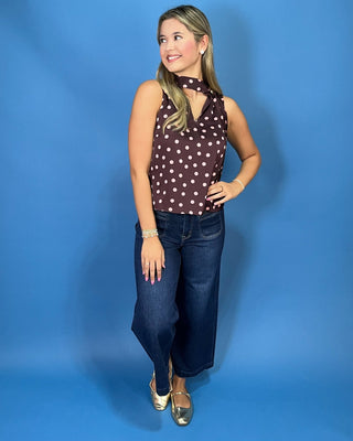 Vintage Charm Polka Dot Top - All About You