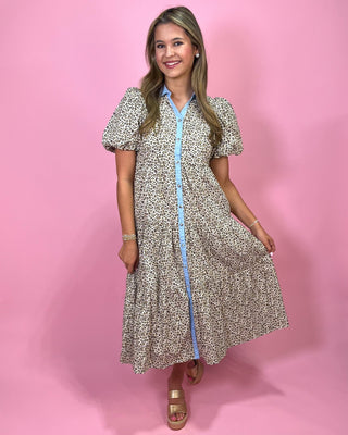 Weekend Wow Cheetah Print Midi Dress - All About You
