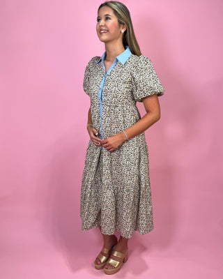Weekend Wow Cheetah Print Midi Dress - All About You