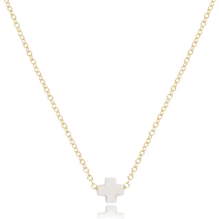 Enewton Sm Off-White Cross Necklace