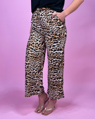 Wild Side Leopard Wide Leg Pants - All About You Boutique & Gifts