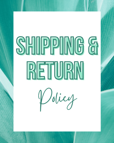 Shipping & Return Policy
